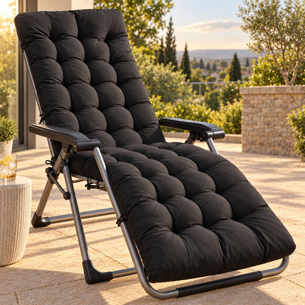 Chaise Lounge Cushion 67 x 22 x 3 Inch shown in real use