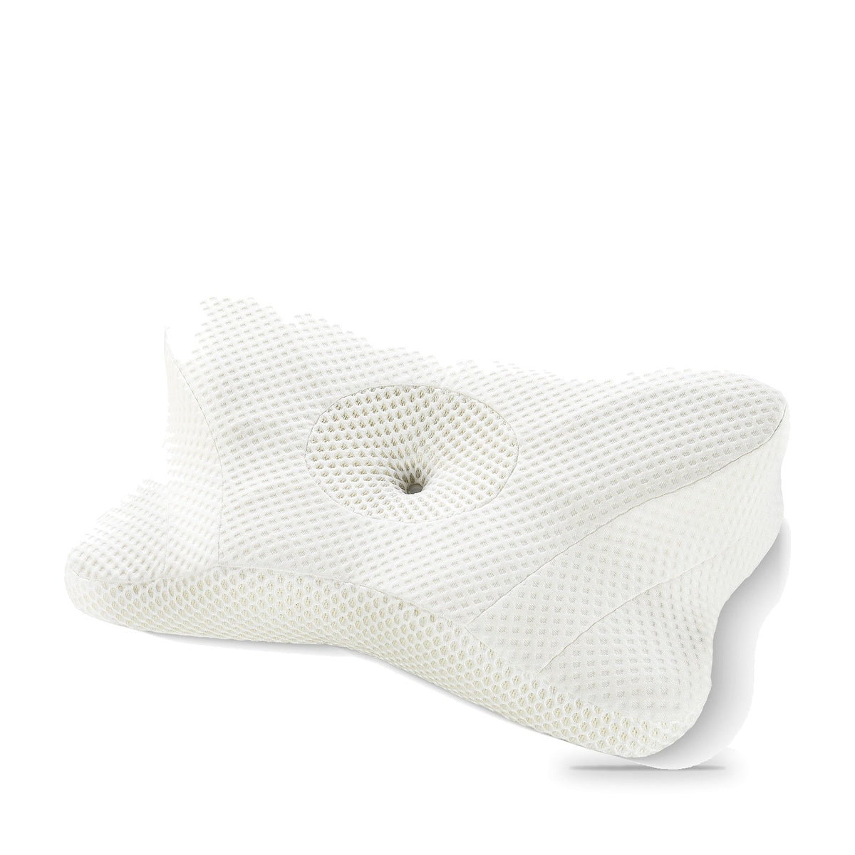 Cervical Pillow, Contour Memory Foam Bed Pillow with Two Heights, Firm, Gray or White, 24 x 13 x 5 Inch, for Side, Back and Stomach Sleepers