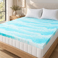Gel Memory Foam Mattress Topper, 2 or 3 Inch, Twin, Twin XL, Full, Queen or King, High Density Gel Swirl Memory Foam Bed Topper