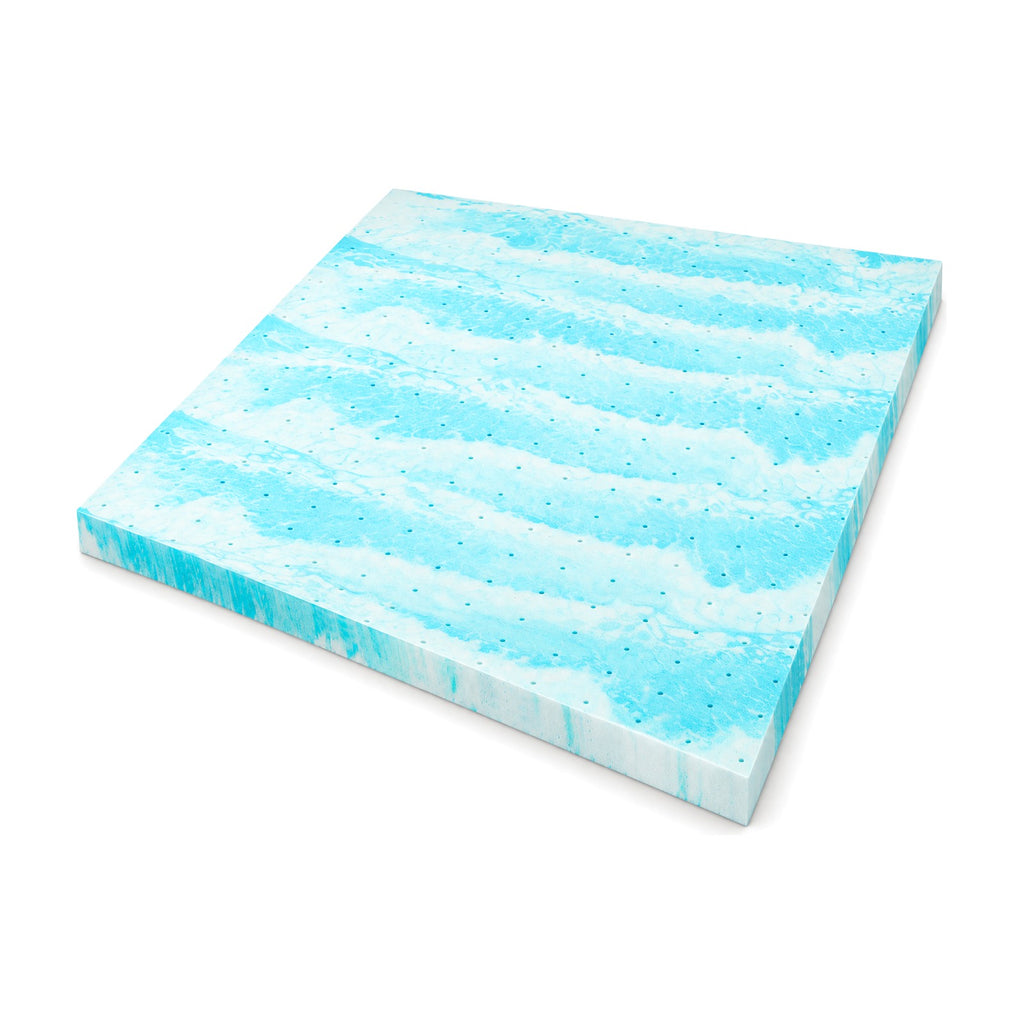 Gel Memory Foam Mattress Topper, 2 or 3 Inch, Twin, Twin XL, Full, Queen or King, High Density Gel Swirl Memory Foam Bed Topper