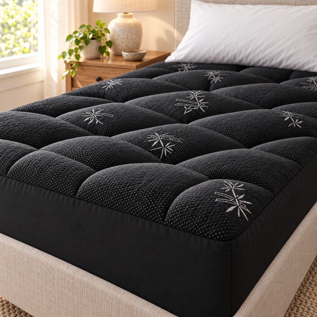 Pillow Top Mattress Topper Twin shown in real use