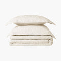 Quilt Set King 3 Piece Beige Bedspread with 2 Pillow Shams