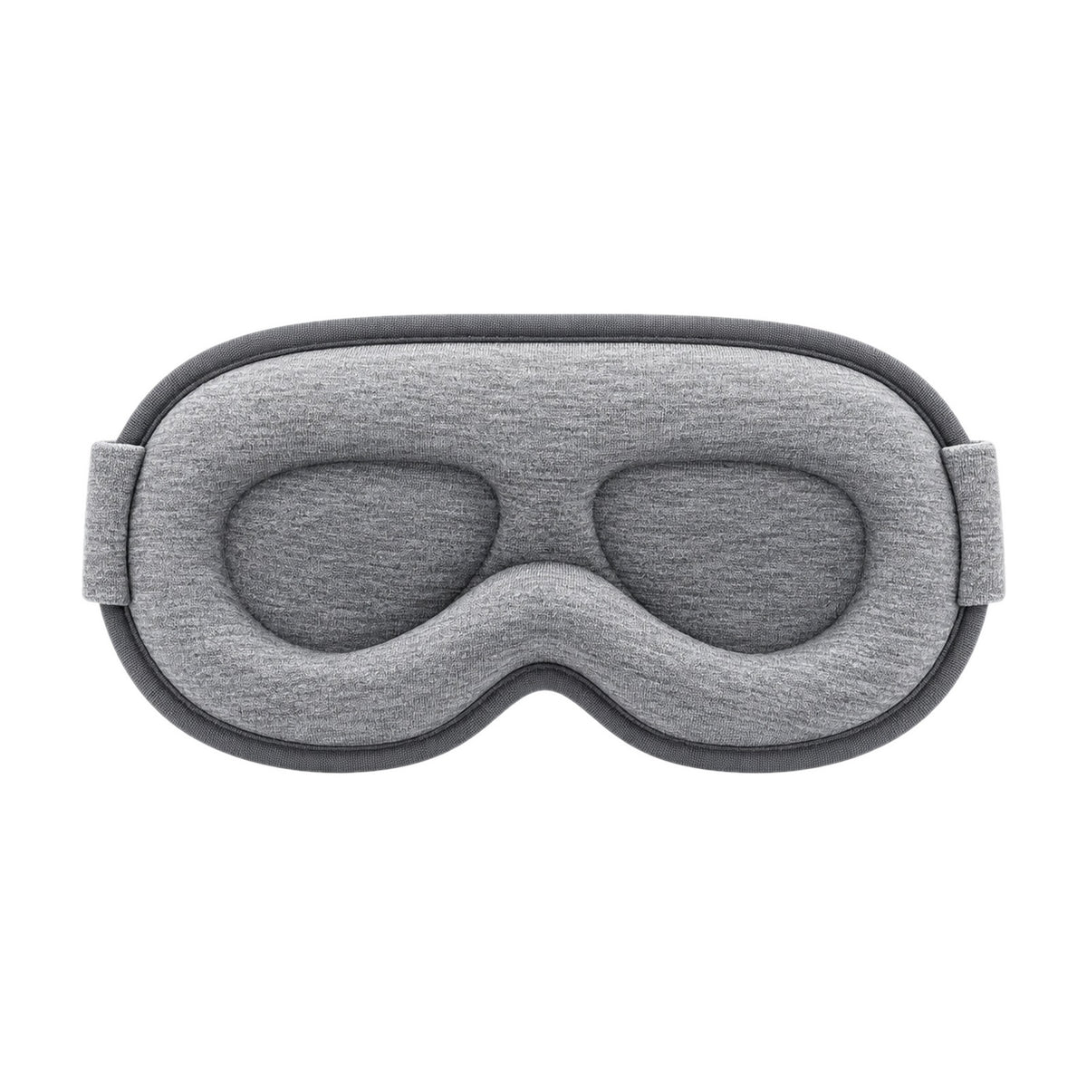 Weighted Sleep Mask, 3D Blackout Eye Mask with Deep Contoured Eye Cups, Grey, Adjustable Strap, Earplugs and Storage Bag, for Sleep and Travel
