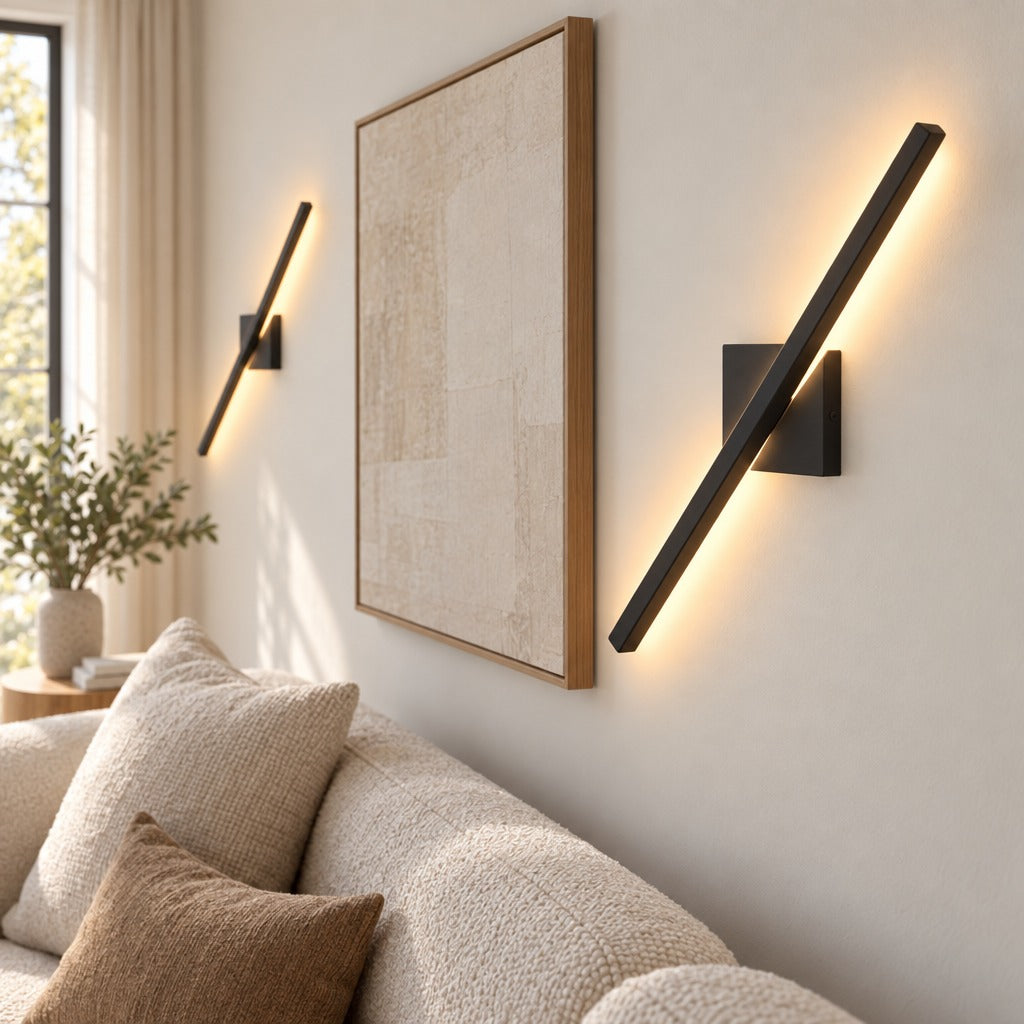 Wall Sconce Set of 2 shown in real use